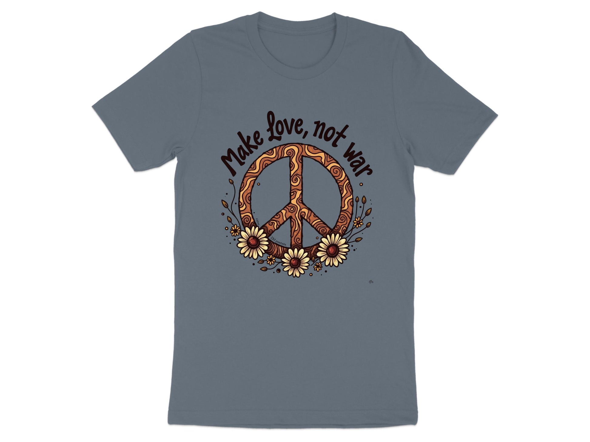 Make Love Not War Peace Sign Graphic Tee product