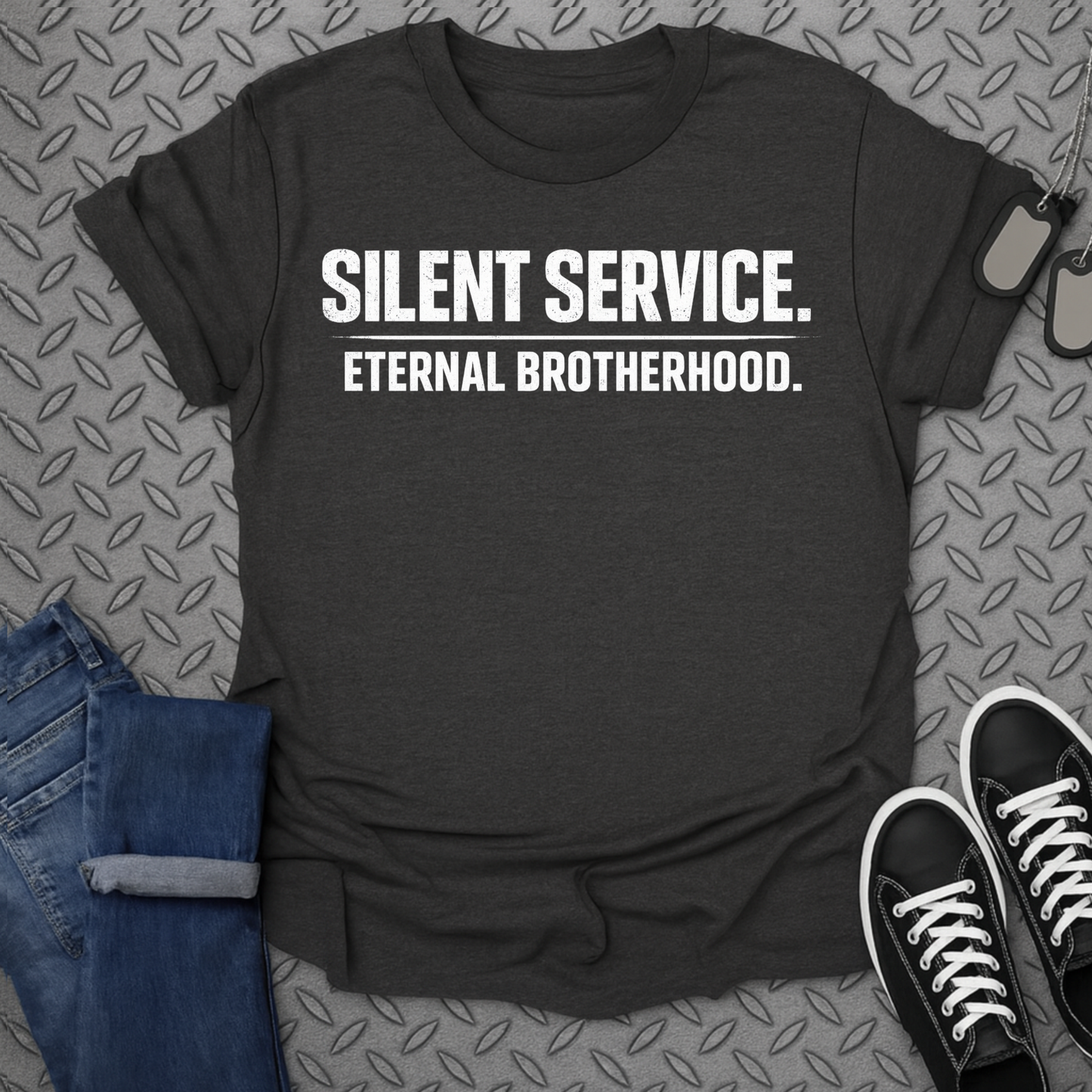 Silent Service Eternal Brotherhood Graphic Design product type
Silent Service
Eternal Brotherhood
Military Theme
Veteran Support
Patriotic Apparel
Service Tribute
Brotherhood Design
Navy Inspired
Submariner Gift
Armed Forces Wear
Honor Veterans
Duty Commitment
Respect Our Troops
Freedom Fighter
Memorial Shirt
Heroic Spirit
Soldier Style
Military Graphic
Mens Apparel
Unique Design