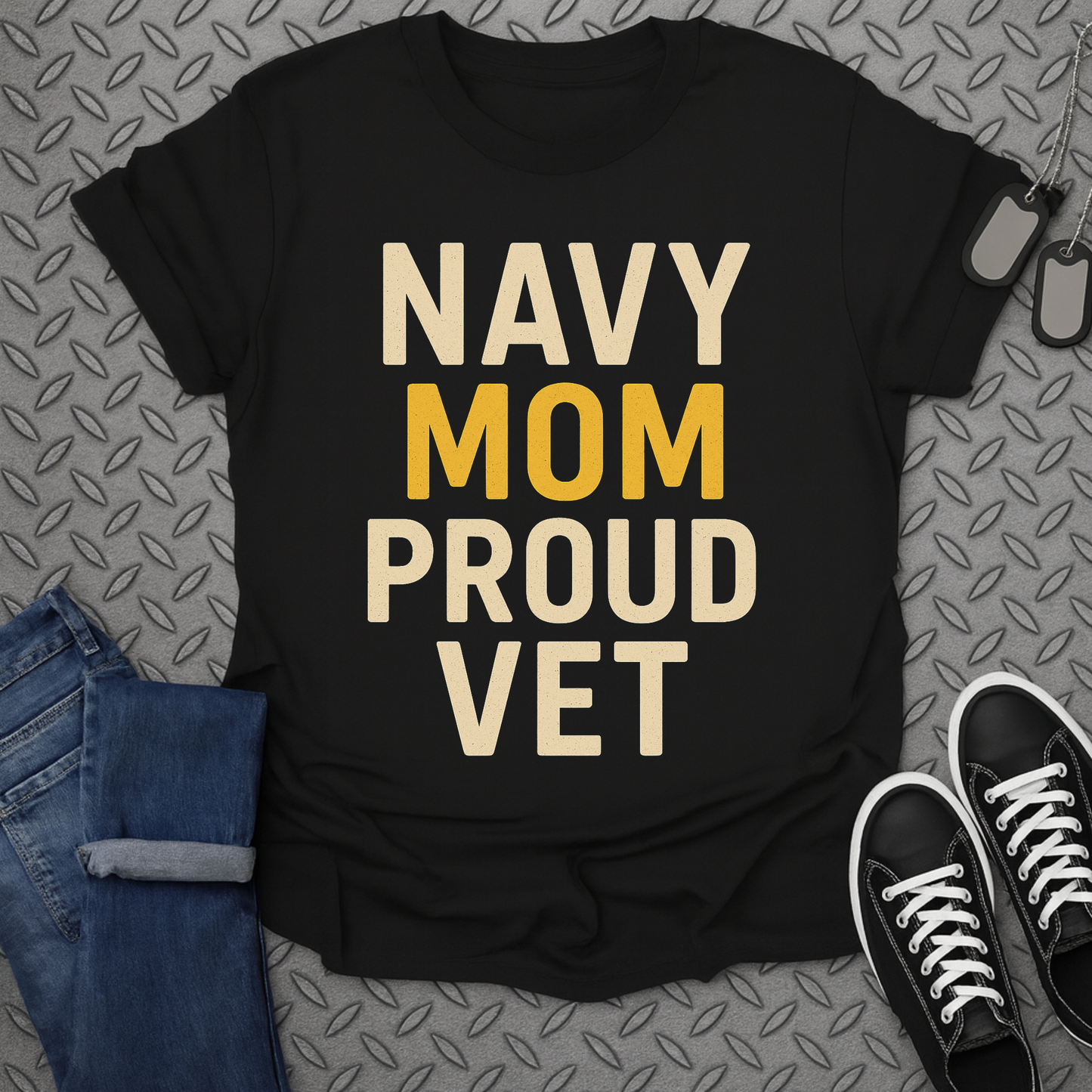 Navy Mom Proud Vet T-Shirt Ideal Mother's Day Gift