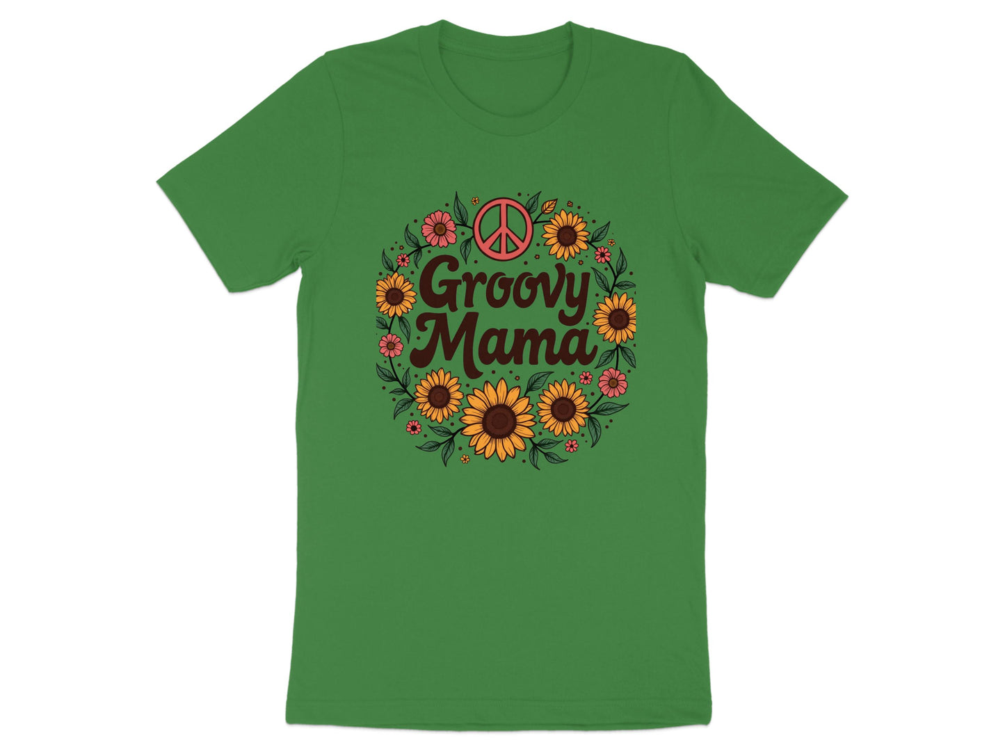 Groovy Mama Peace Sign Floral Graphic Tee product type