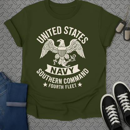 United States Navy Southern Command Fourth Fleet Shirt