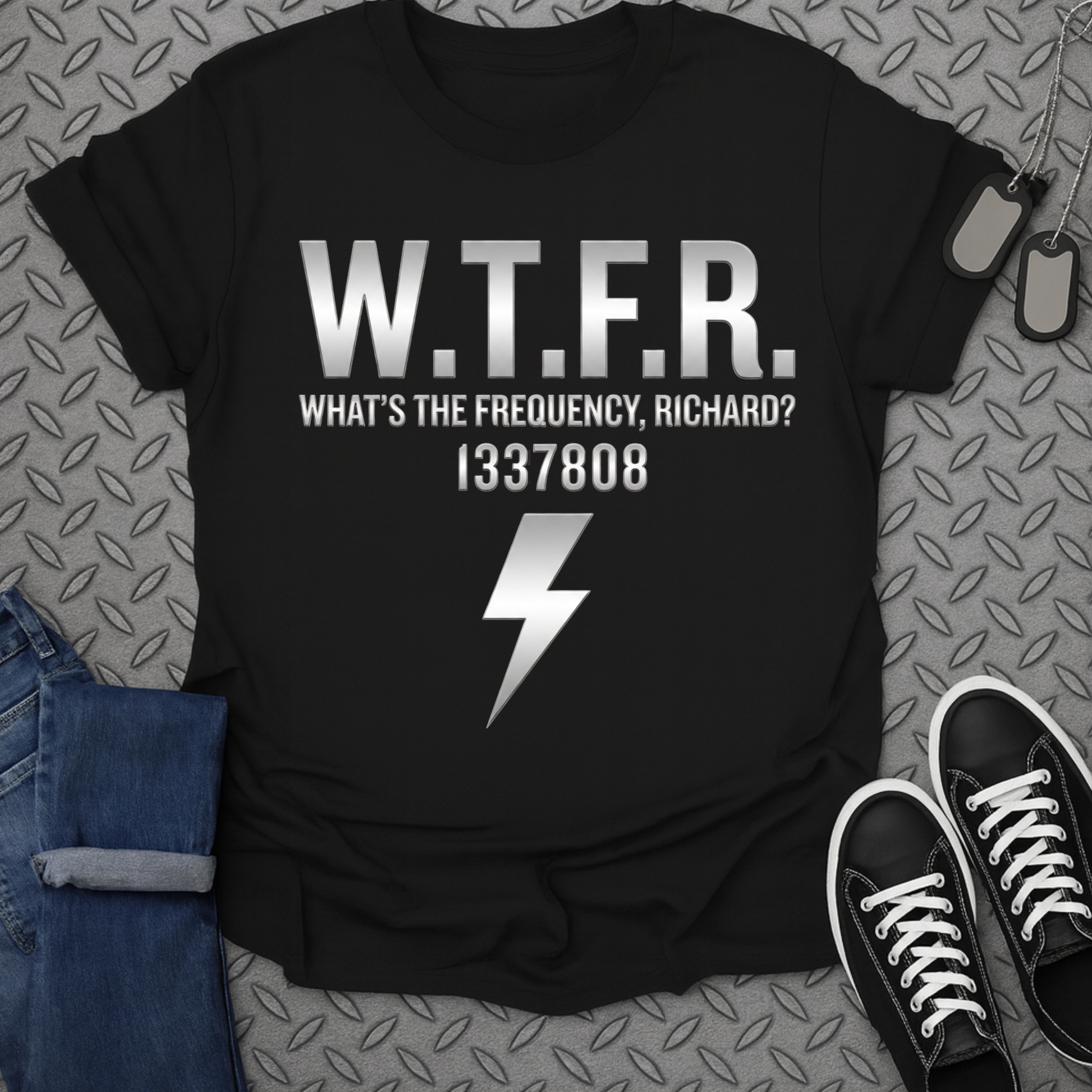 W.T.F.R. What's the Frequency Richard T-shirt
