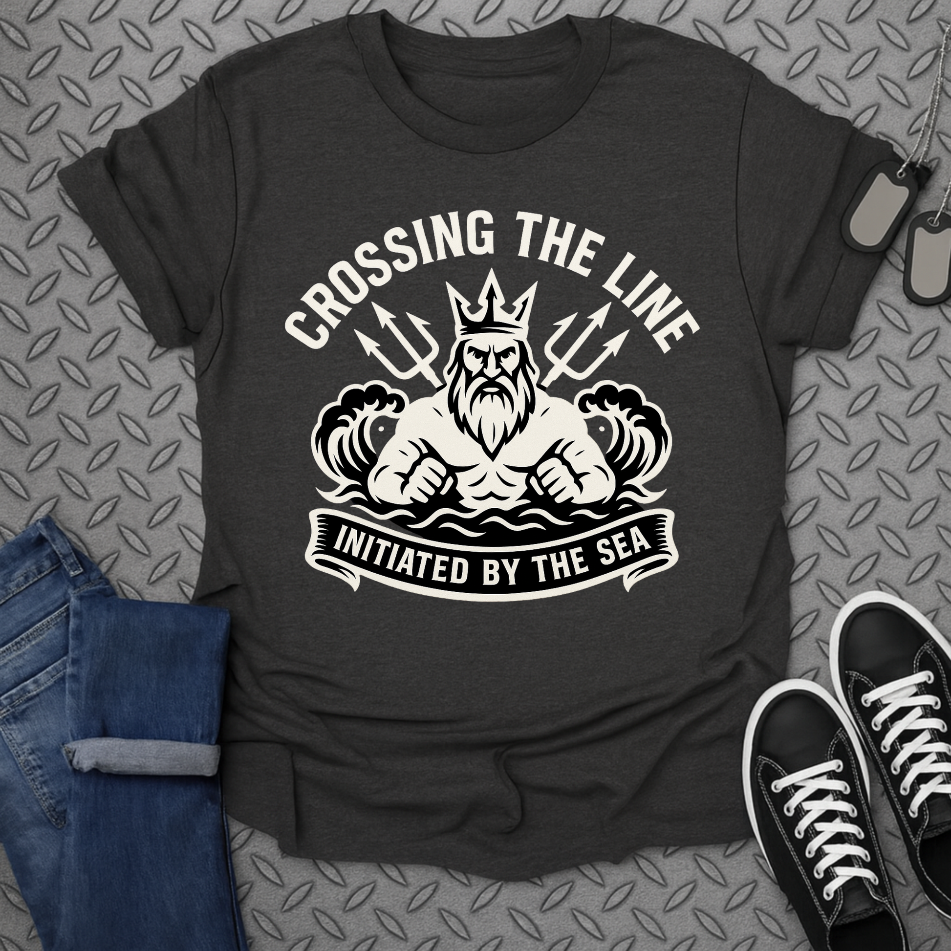 Crossing The Line Initiated By The Sea T-Shirt