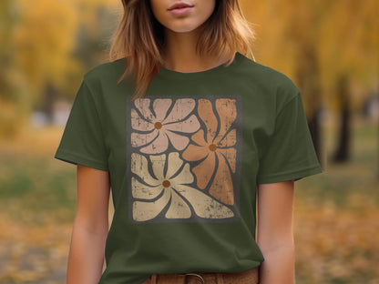 Abstract Floral Print Graphic Tee product type