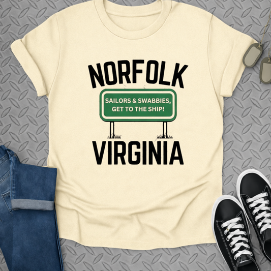 Norfolk Virginia Sailors & Swabbies Novelty Shirt