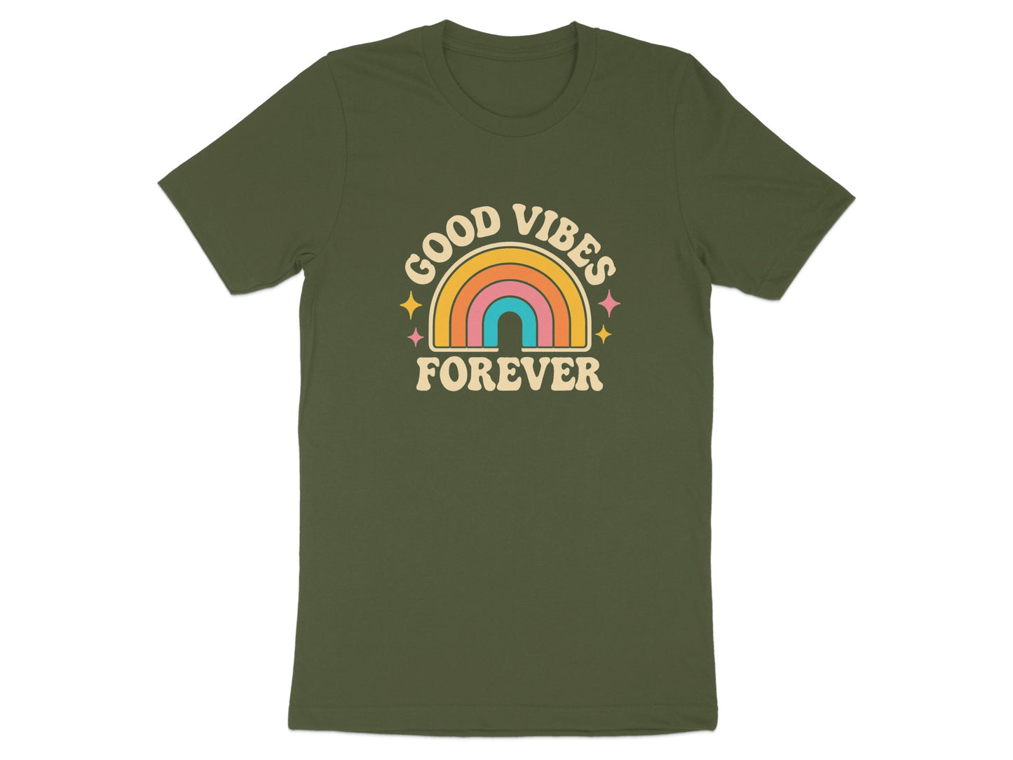 Good Vibes Forever Rainbow Graphic Tee product type