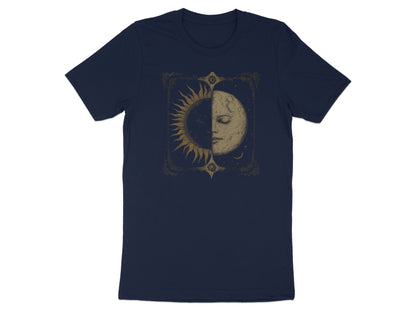 Celestial Sun and Moon Fusion Graphic T-Shirt Product