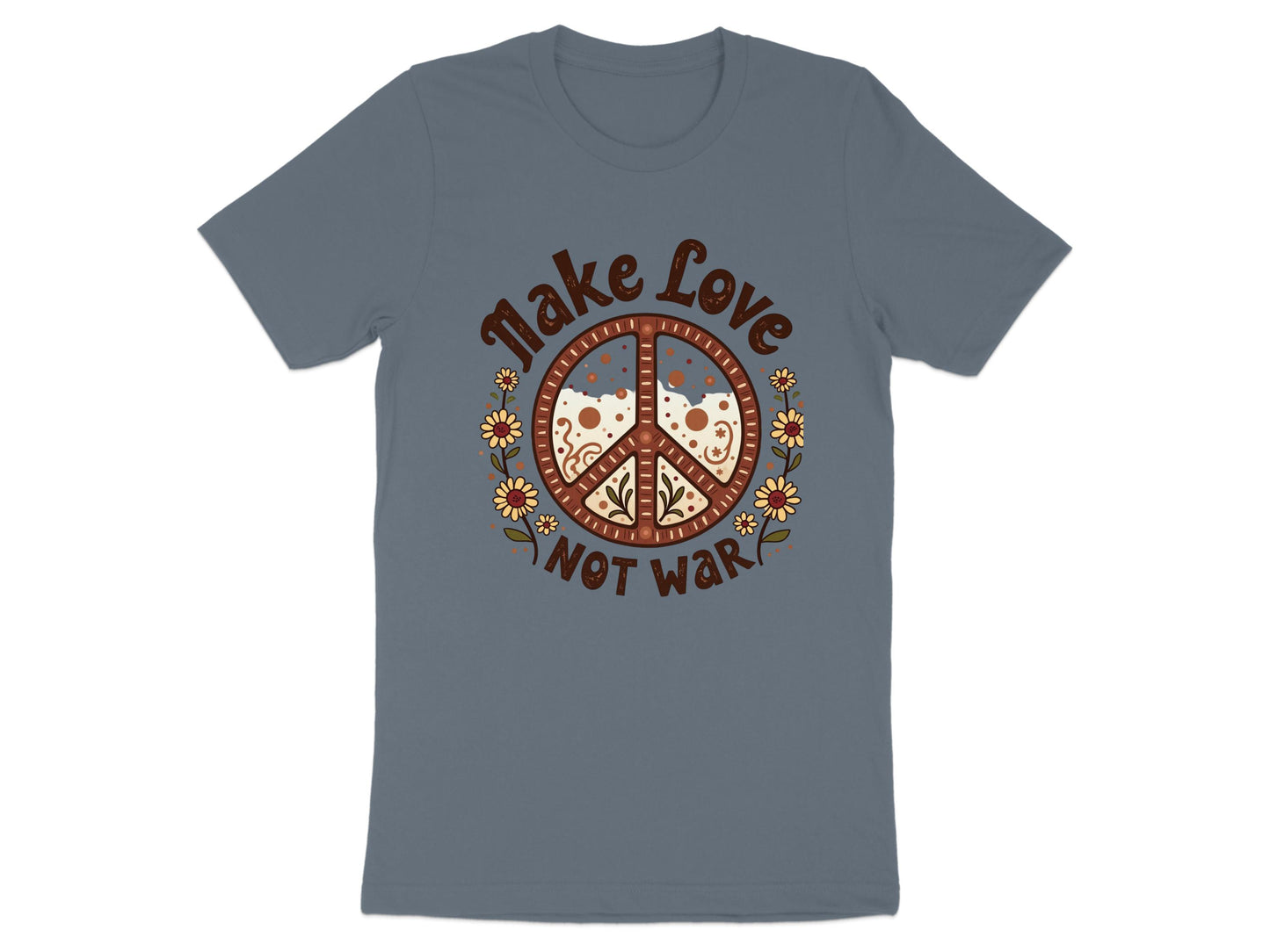 Spread Love Not War Peace Themed Graphic T-Shirt product type