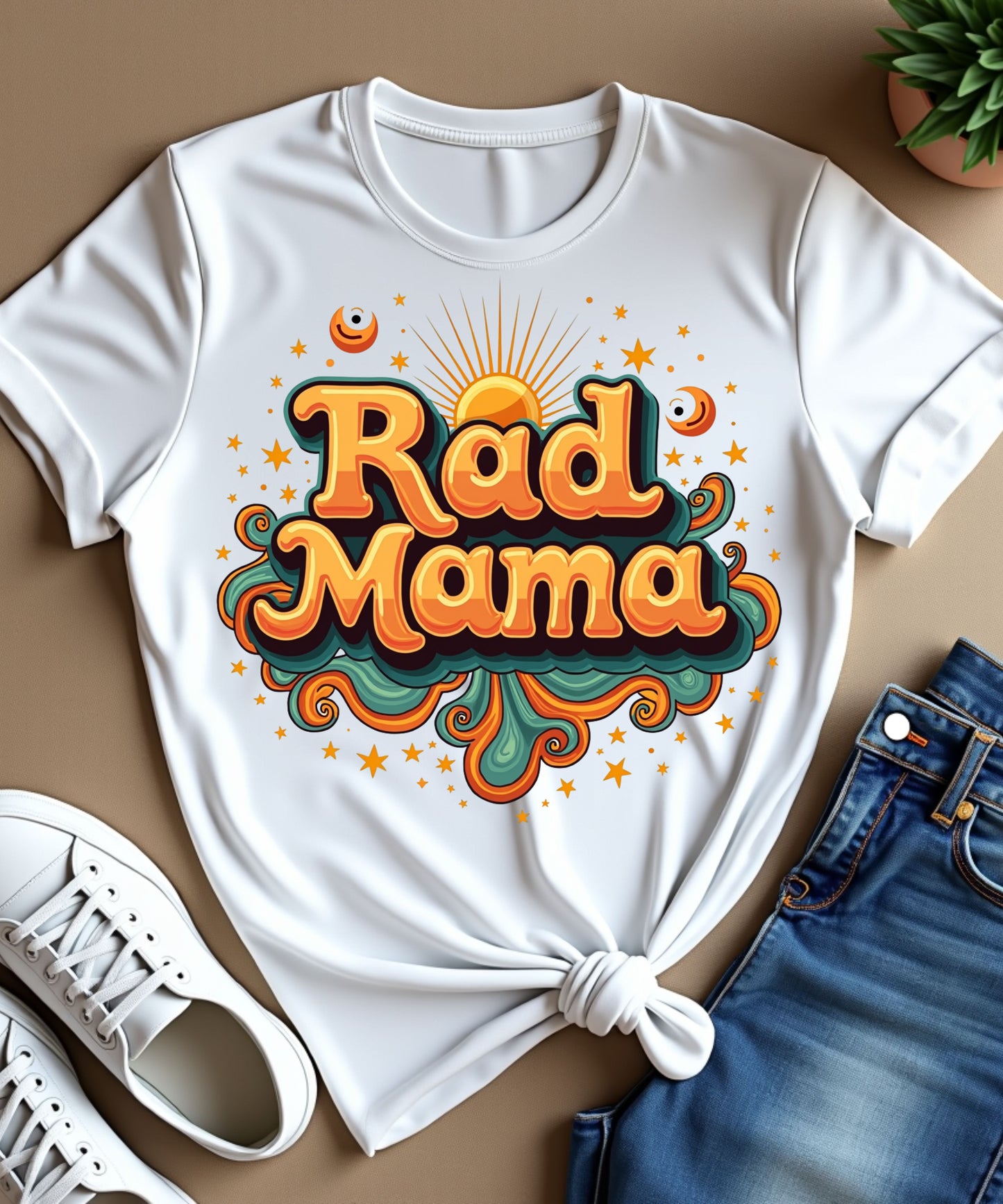 Hippie Mother’s Day "Rad Mama" 70s-Inspired Boho Design
