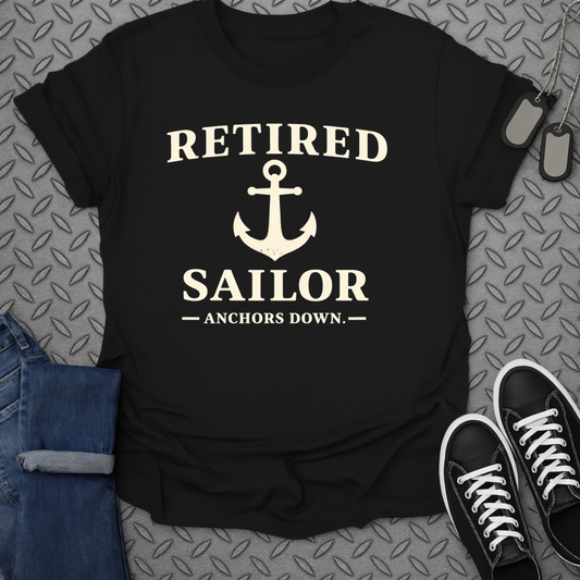 Retired Sailor Anchors Down T-Shirt for Veterans