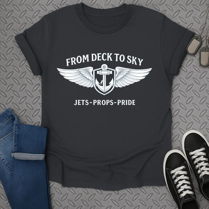From Deck to Sky Jets Props Pride T-Shirt