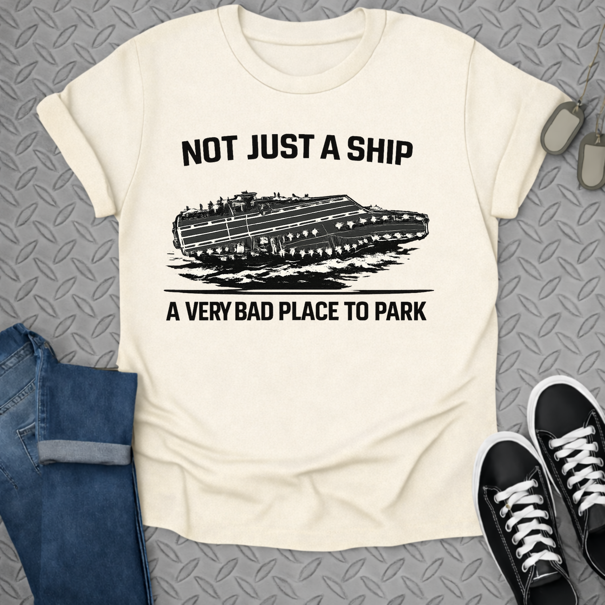 Not Just a Ship A Very Bad Place to Park shirt