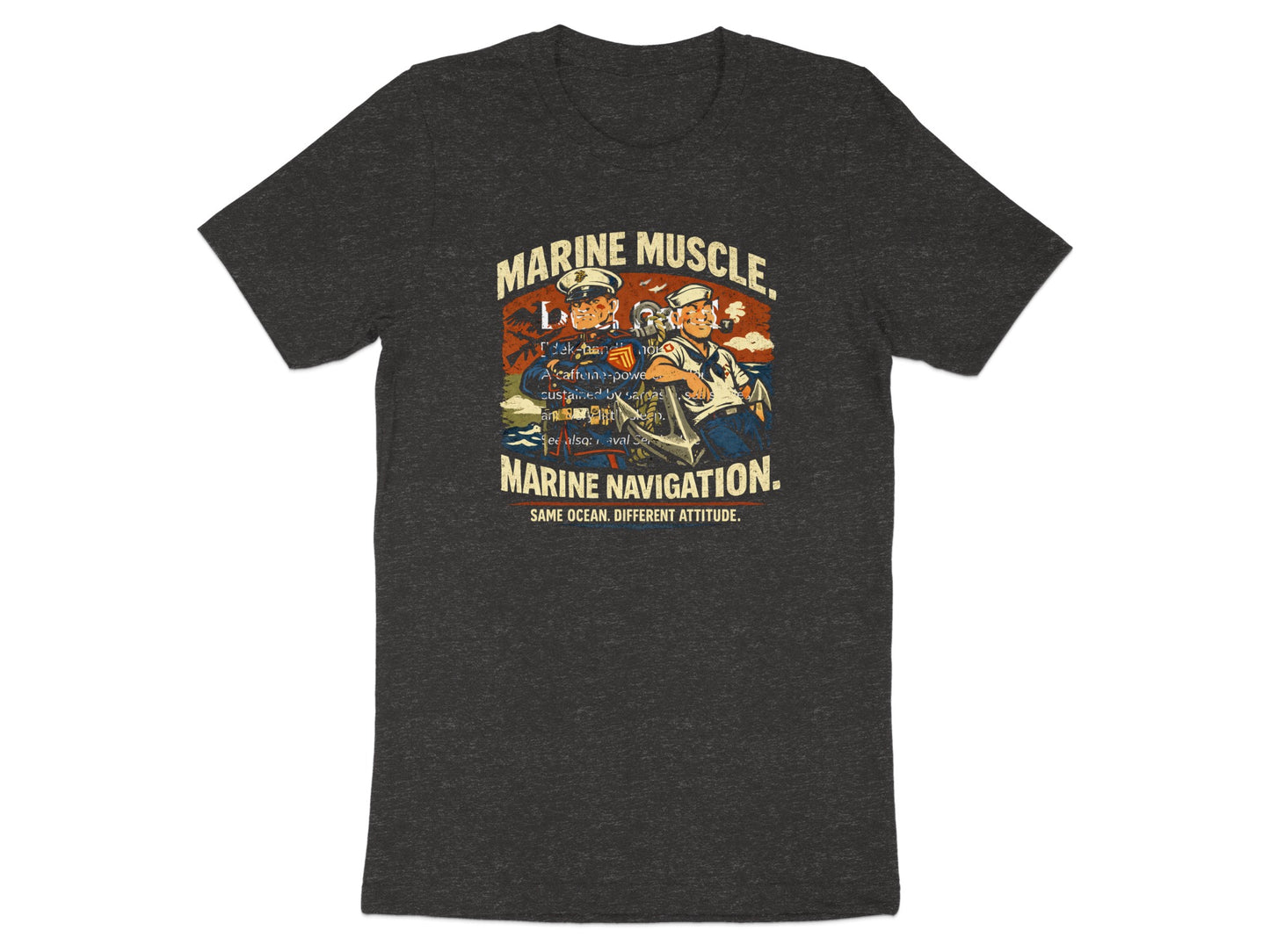 Marine Muscle Marine Navigation Graphic T-shirt