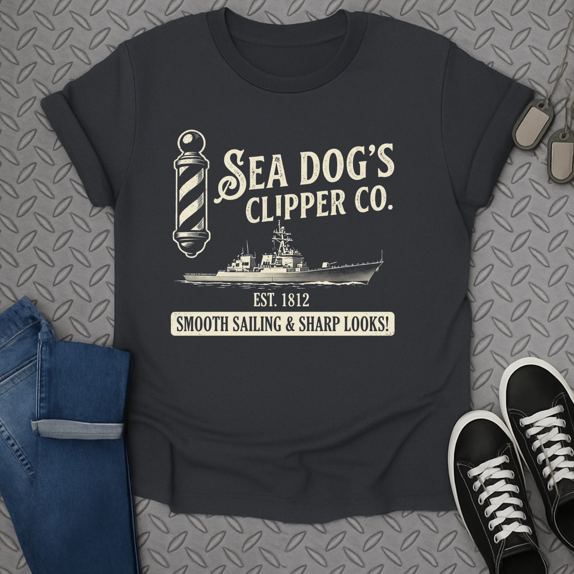 Sea Dog's Clipper Co. Est. 1812 Smooth Sailing T-Shirt