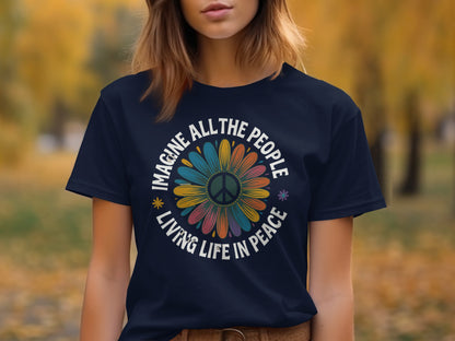 Imagine All the People Living Life in Peace T-shirt product