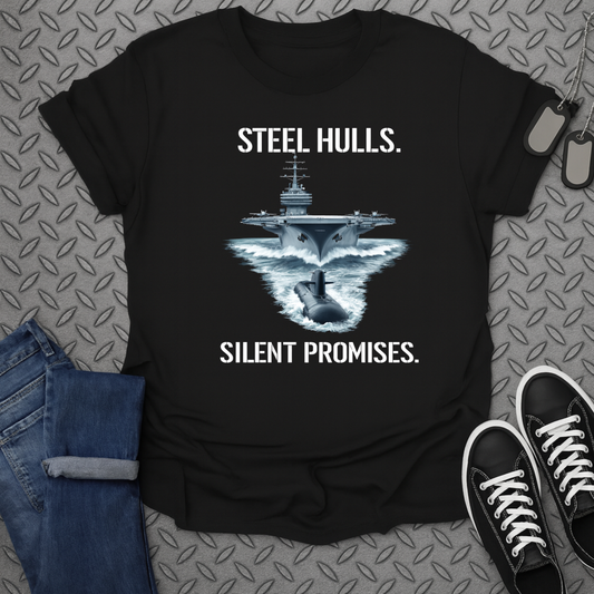Steel Hulls Silent Promises Graphic Tee Product