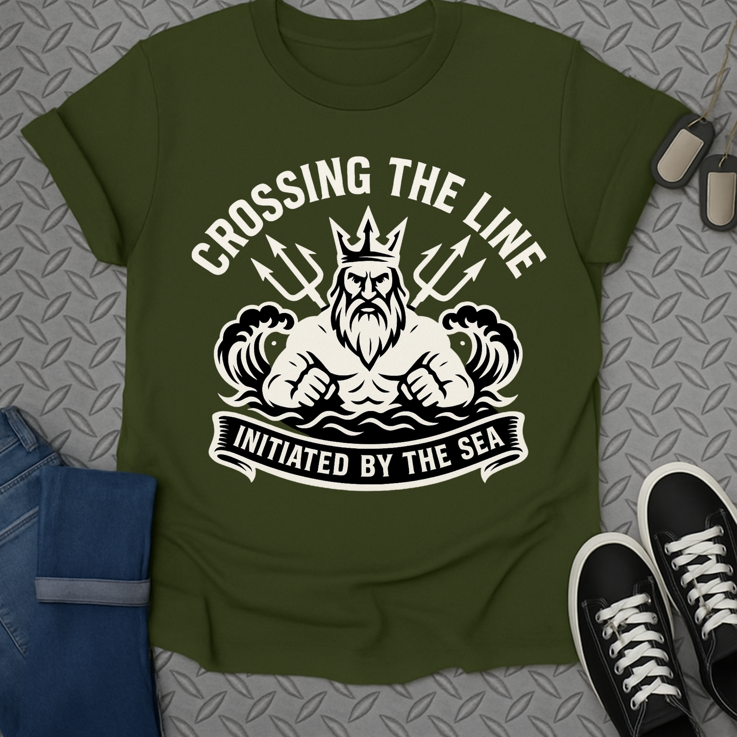 Crossing The Line Initiated By The Sea T-shirt
