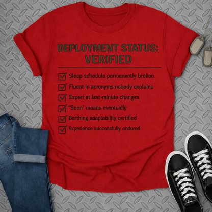 Deployment status verified tshirt