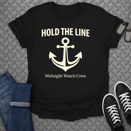 Hold The Line Midnight Watch Crew Anchor T-shirt