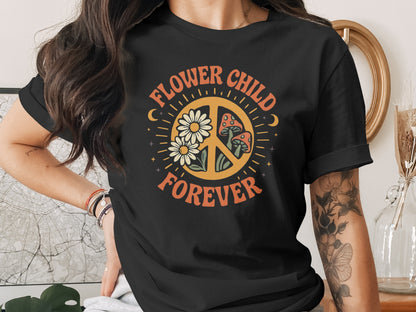 Flower Child Forever Peace Sign Graphic product type