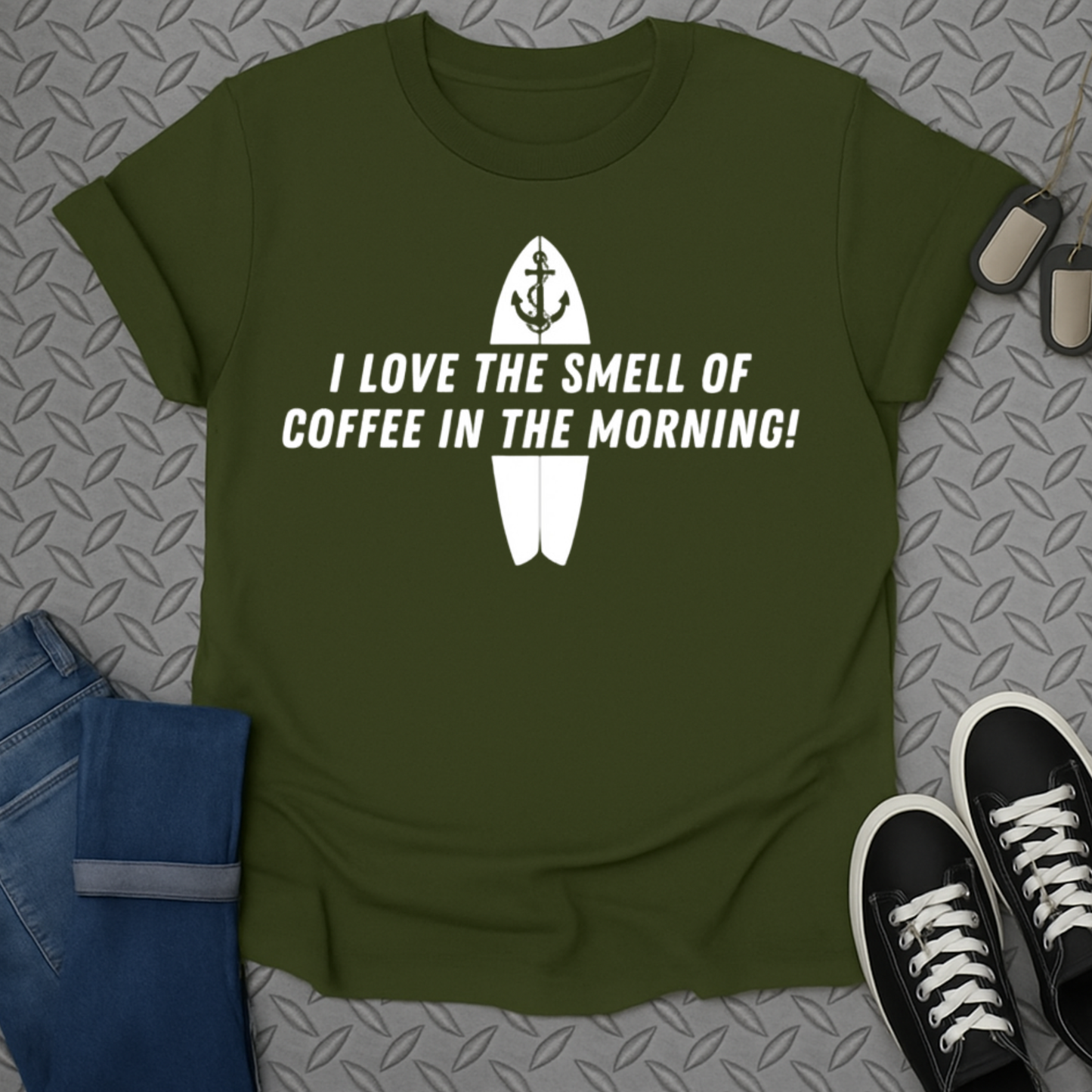I Love the Smell of Coffee in the Morning T-Shirt