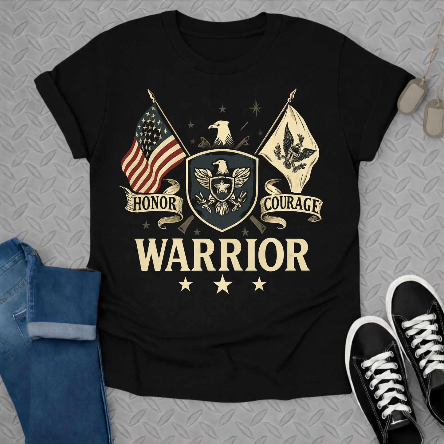 honor courage warrior tshirt