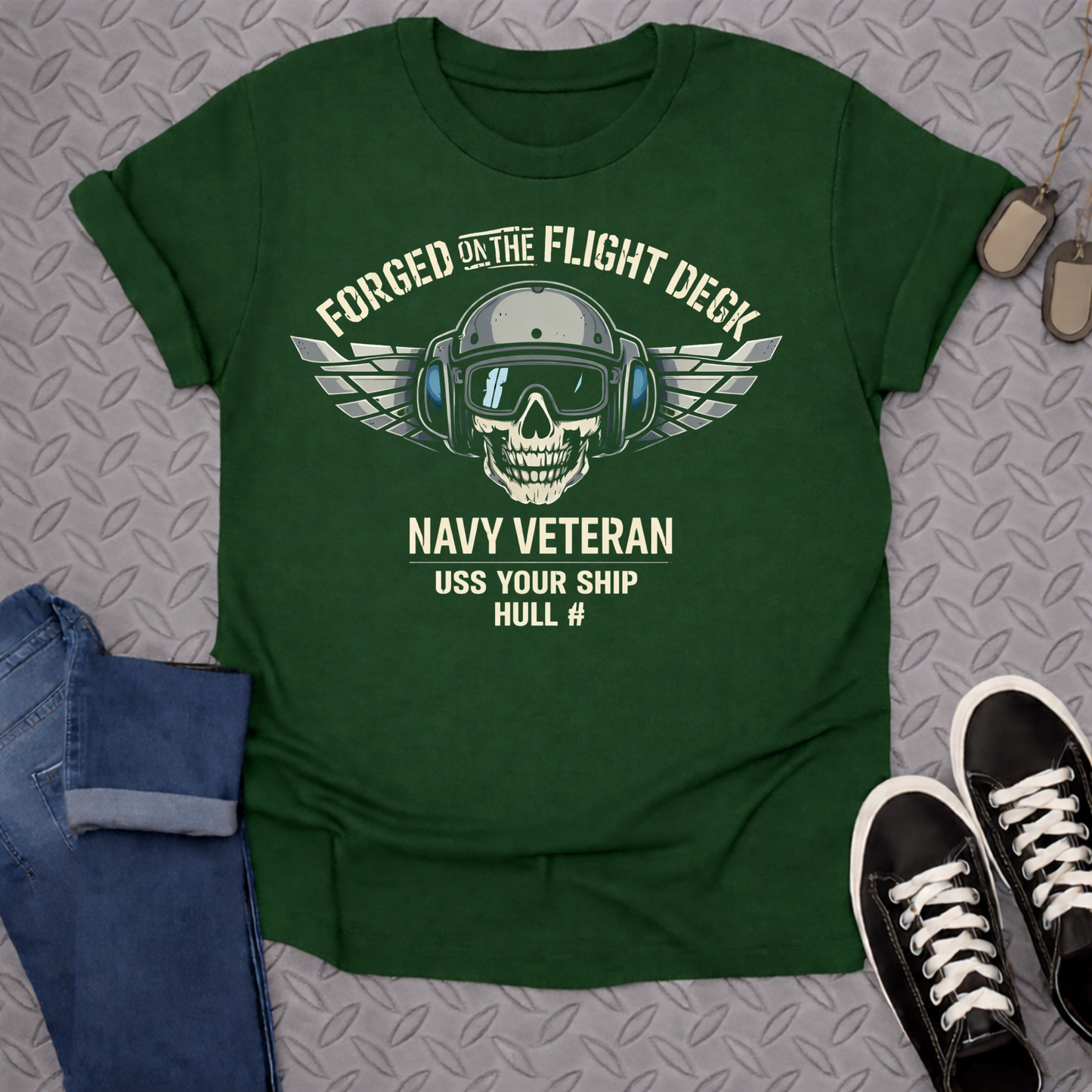 Forged on the Flight Deck Navy Veteran Shirt