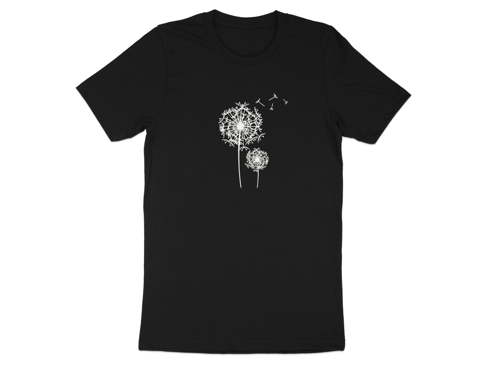 Dandelion Graphic Design Black Casual T-shirt product