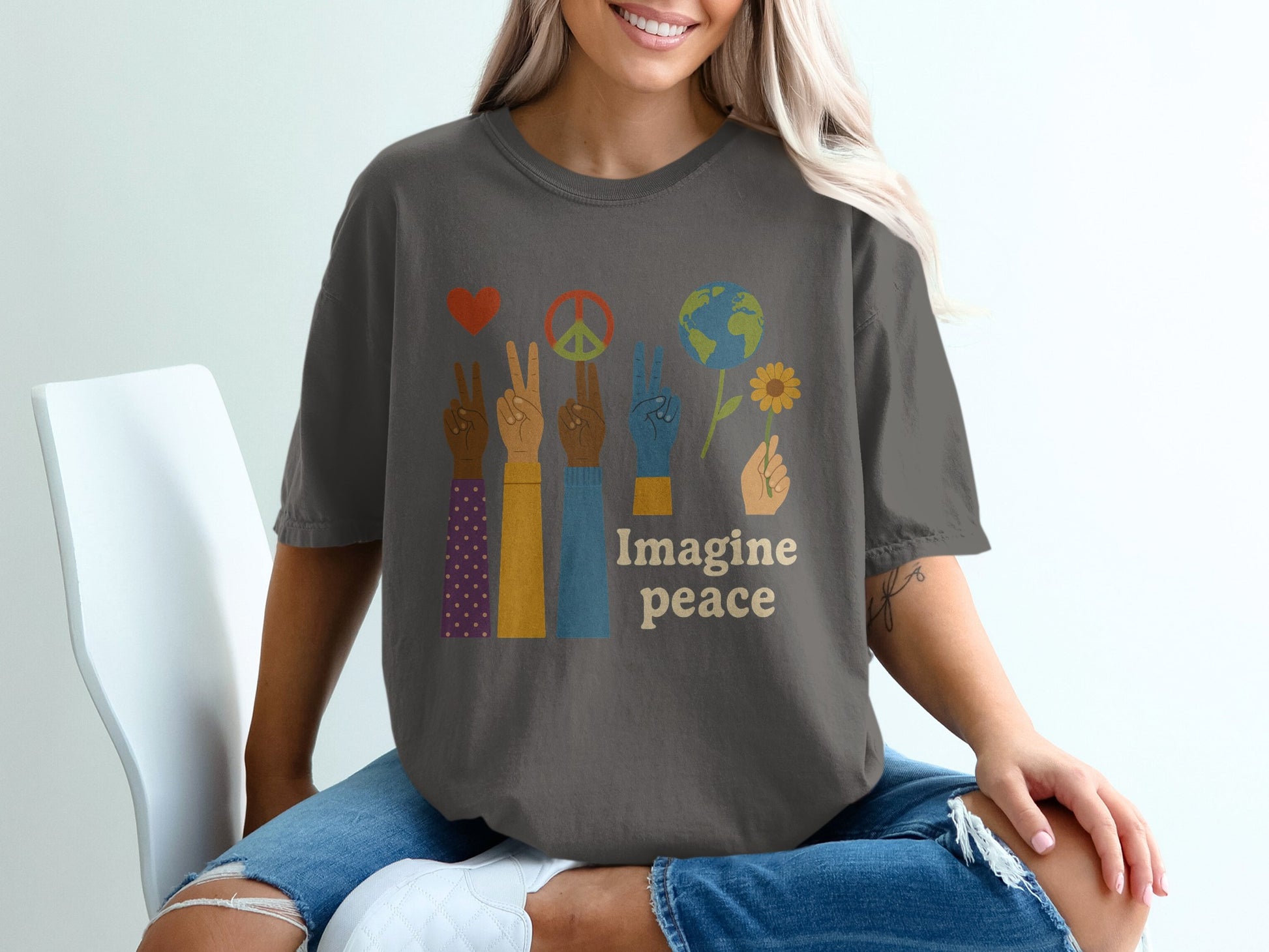 Imagine Peace Graphic T-Shirt product type