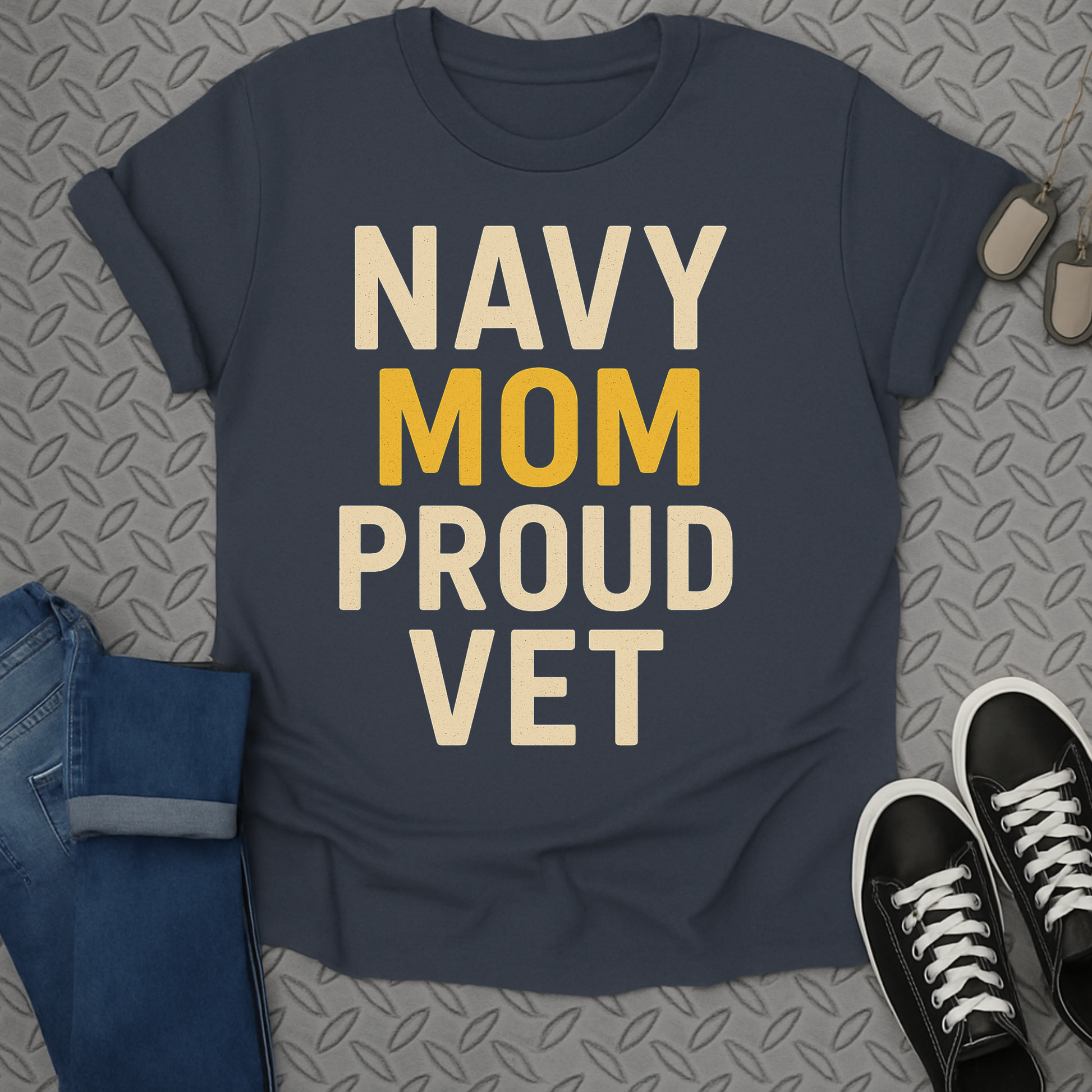 Navy Mom Proud Vet Military Appreciation Shirt