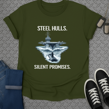 Steel Hulls Silent Promises Graphic T-Shirt