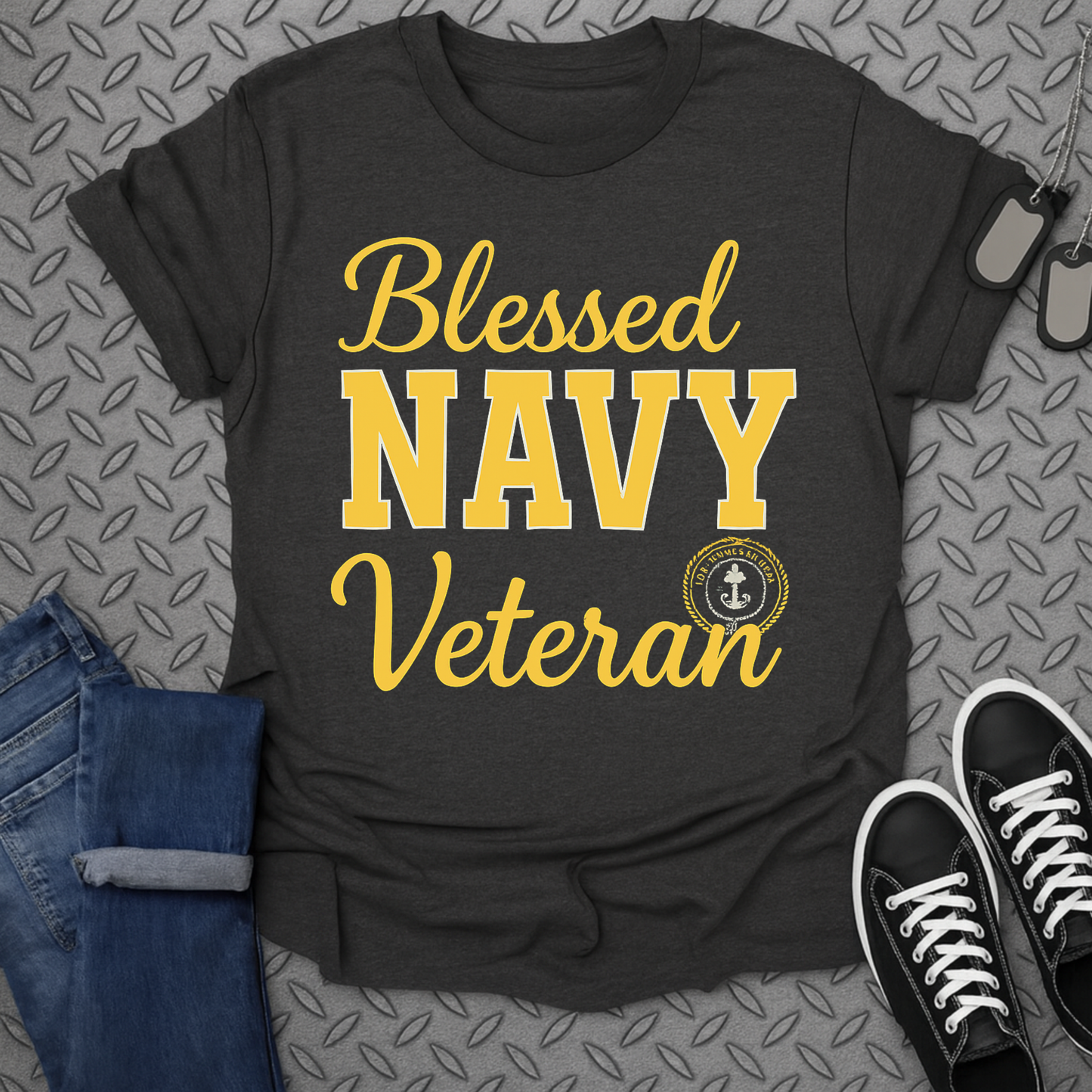 blessed navy veteran tshirt