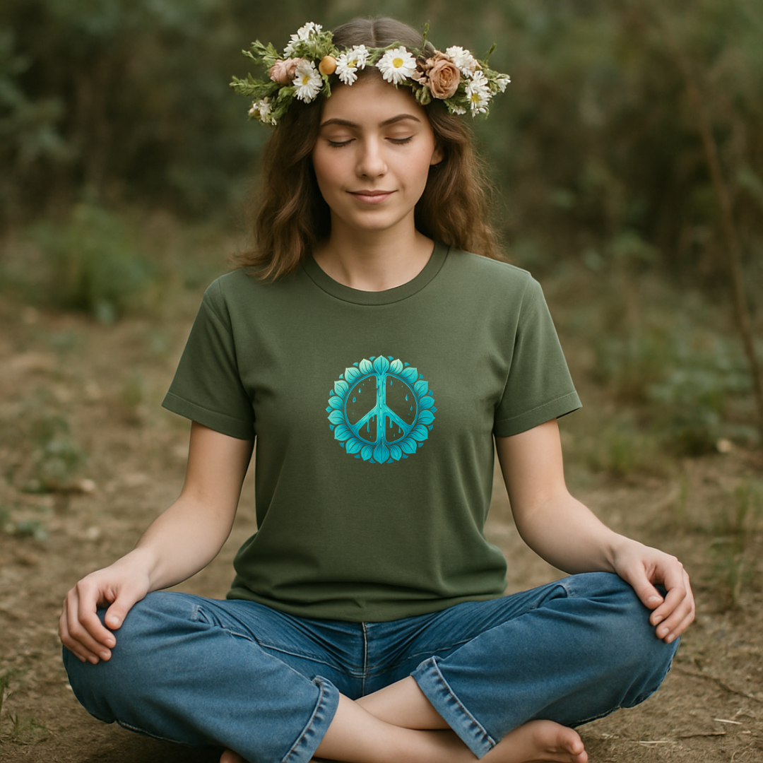 Floral Peace Sign Green Relaxation Product