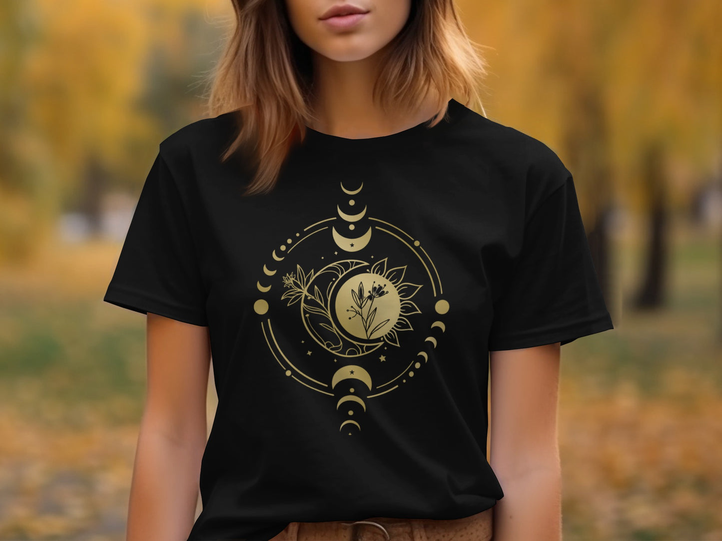 mystic moon and sun tshirt