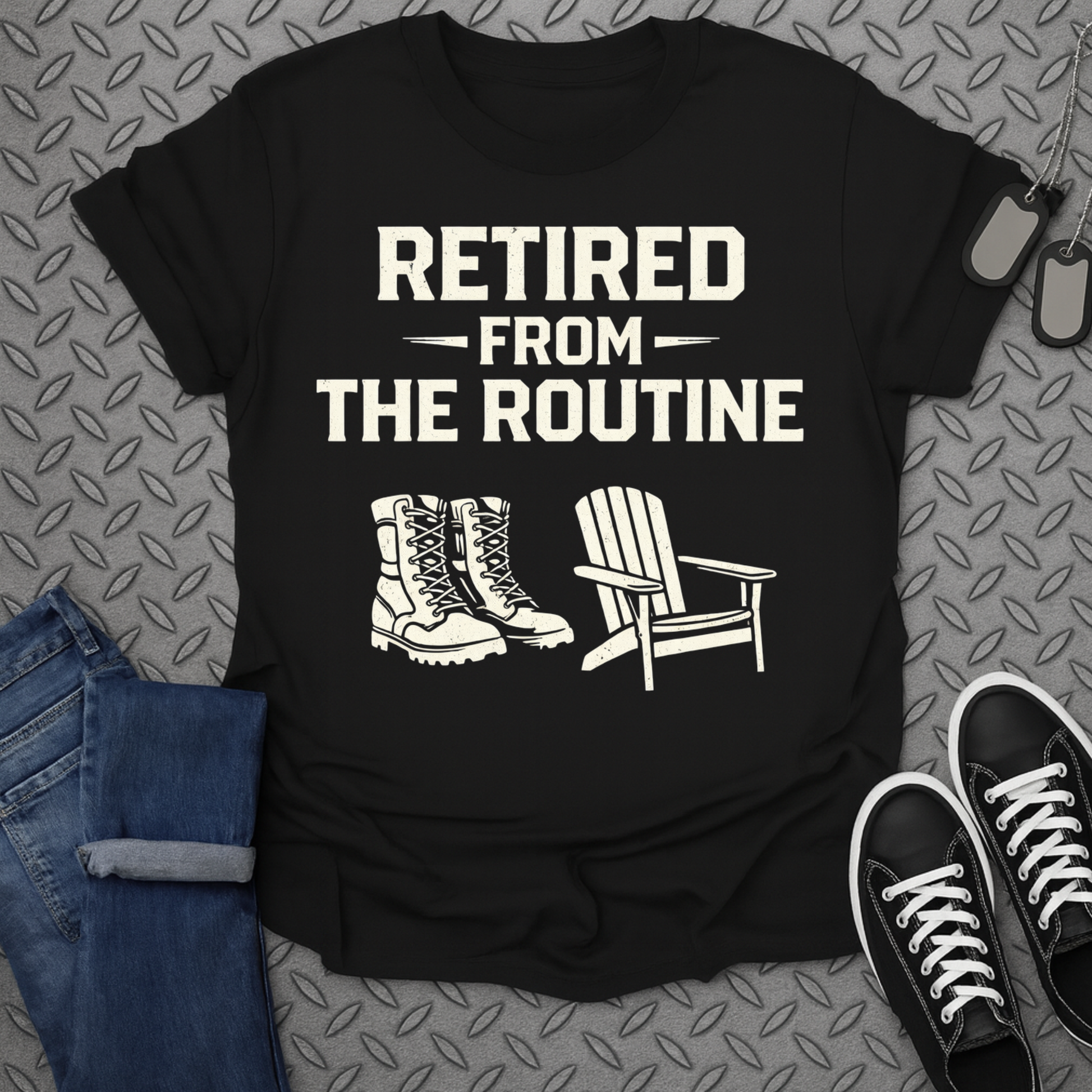 Retired From The Routine Graphic Tee For Relaxation