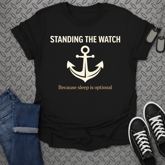 Standing The Watch Because Sleep Is Optional T-Shirt