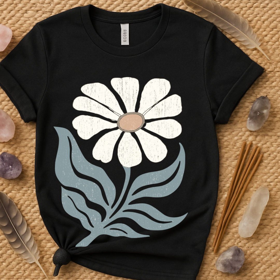 Vintage Style Floral Design Graphic T-Shirt product