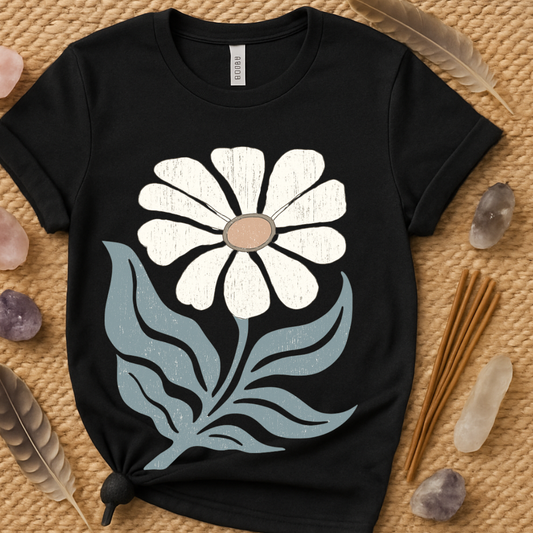 Vintage Style Floral Design Graphic T-Shirt product