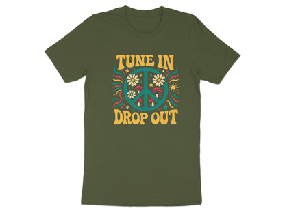 Tune In Drop Out Peace Sign Graphic T-shirt product type