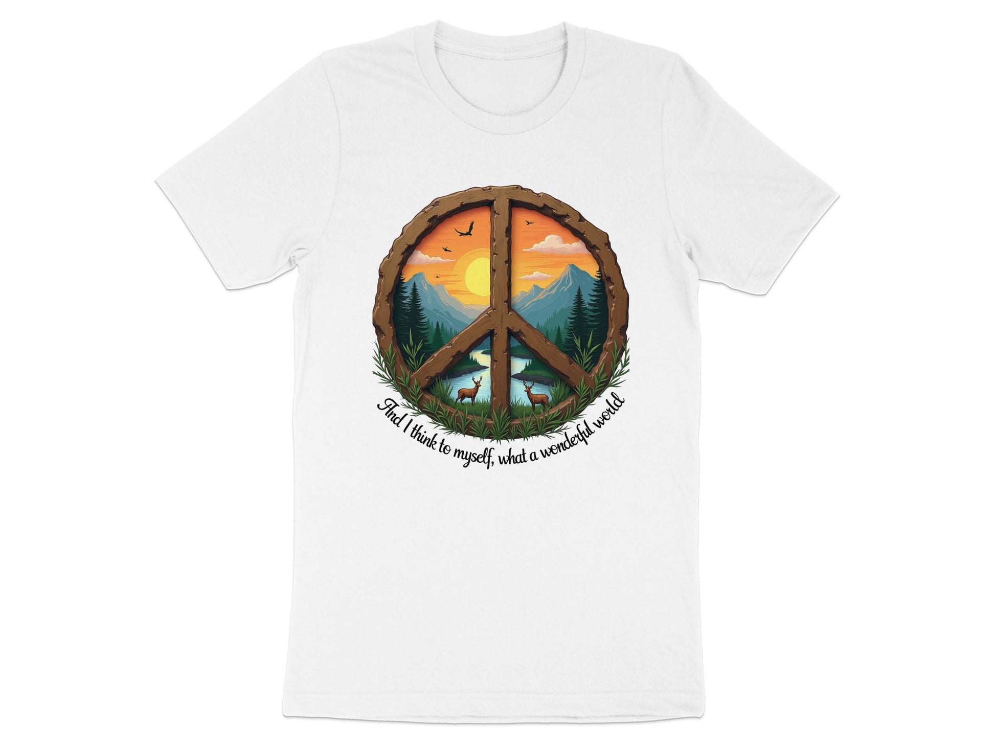 Peace Nature Design Wonderful World Shirt product type