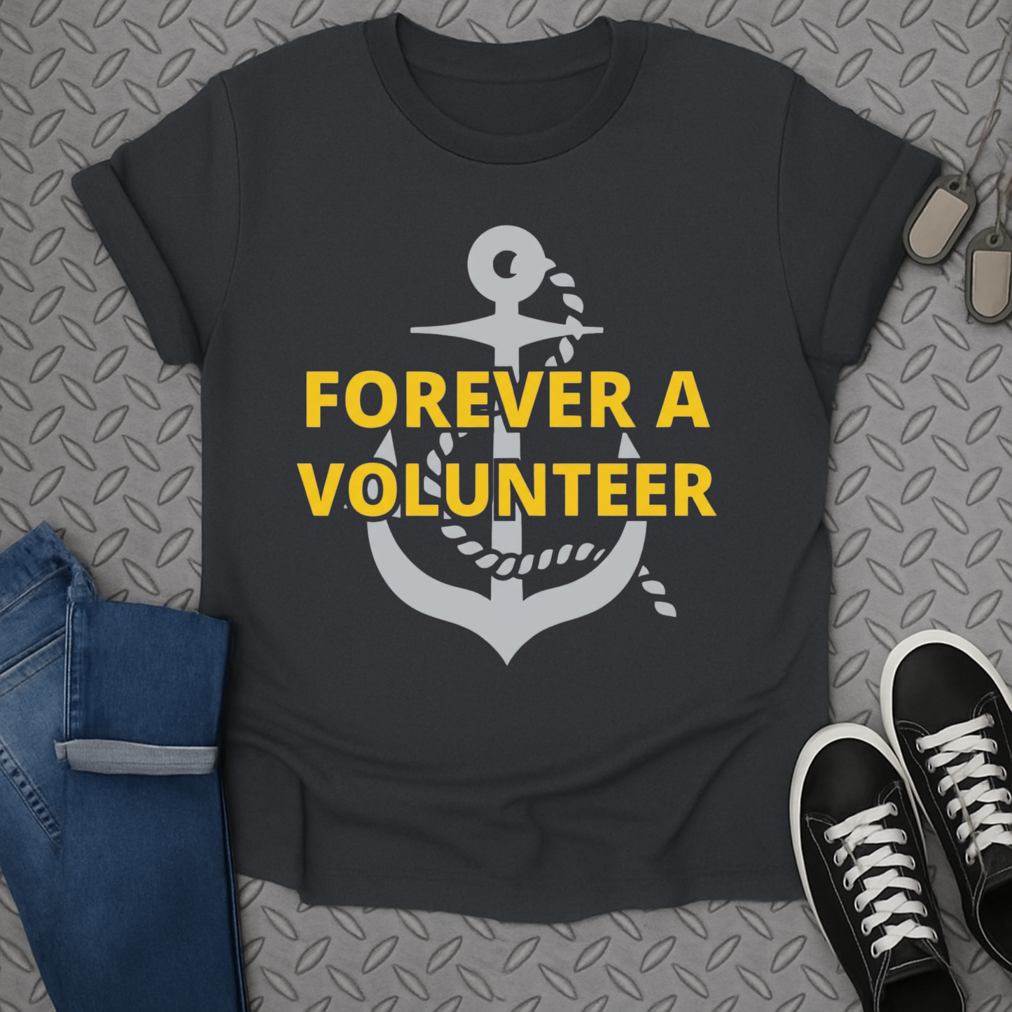 Forever a Volunteer Anchor Graphic T-Shirt