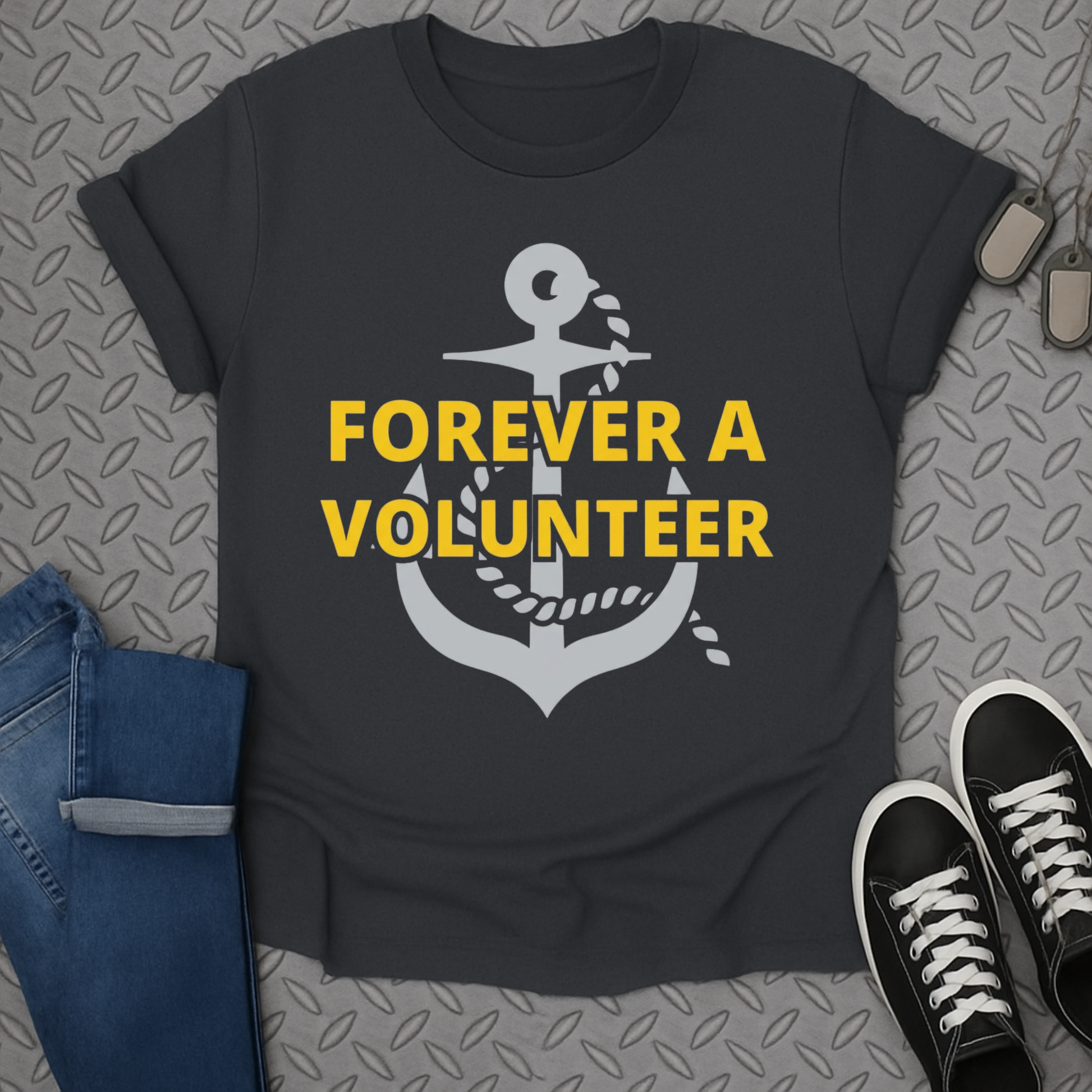 Forever a Volunteer Anchor Graphic T-Shirt