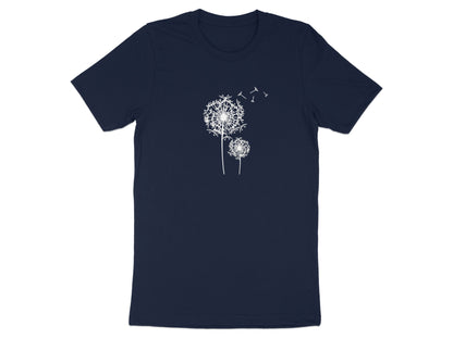 Dandelion Design on Navy Blue T-Shirt product type