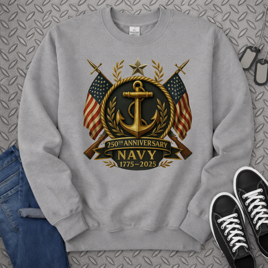 US Navy 250th Anniversary Sweatshirt