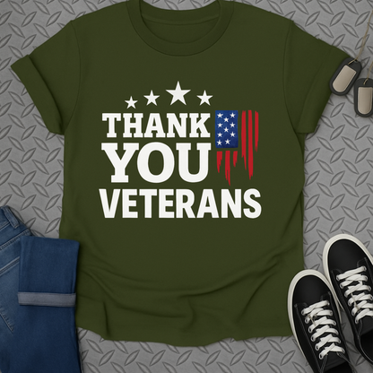 thank you veterans tshirt