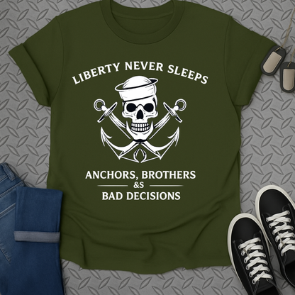 liberty never sleeps tshirt