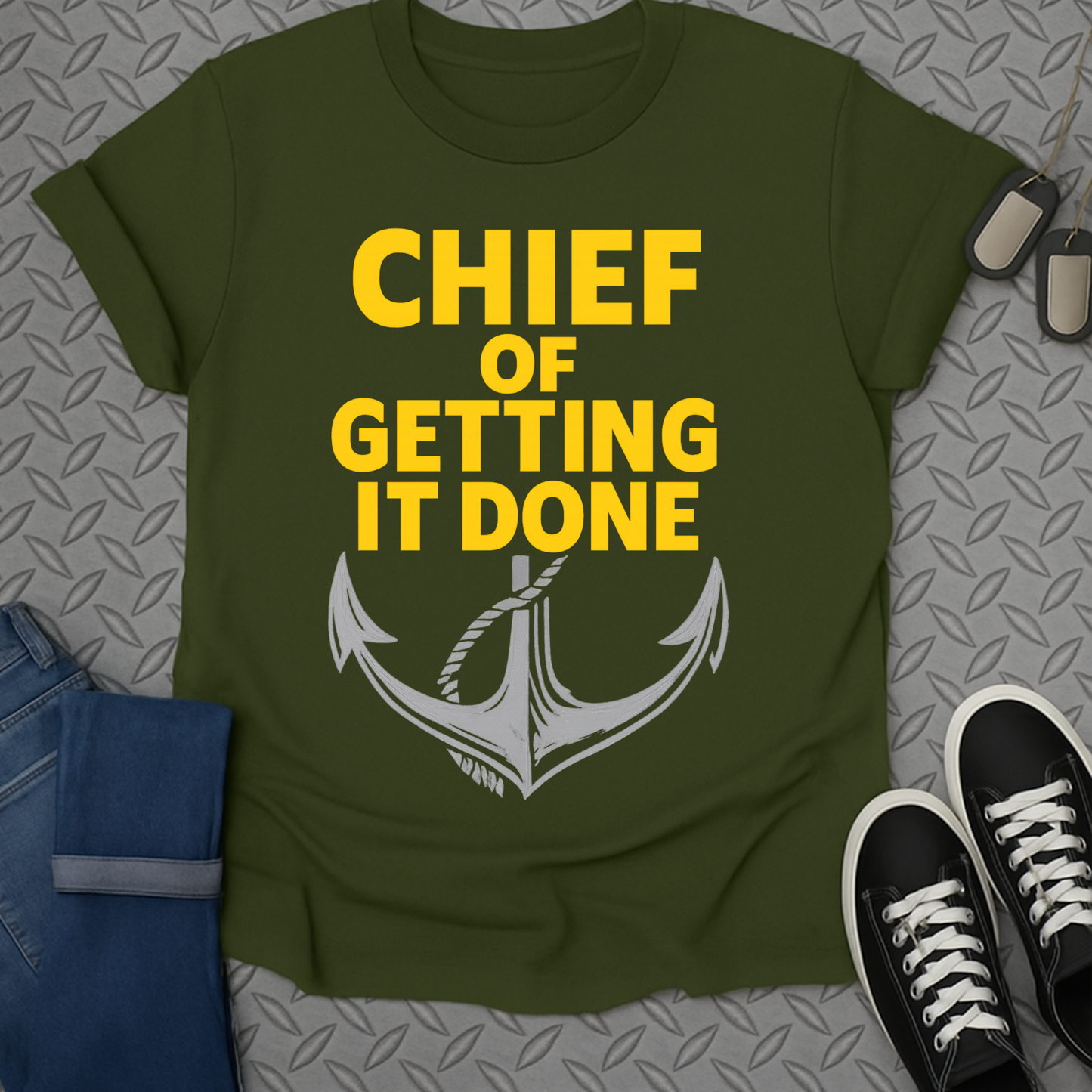chief of getting it done tshirt