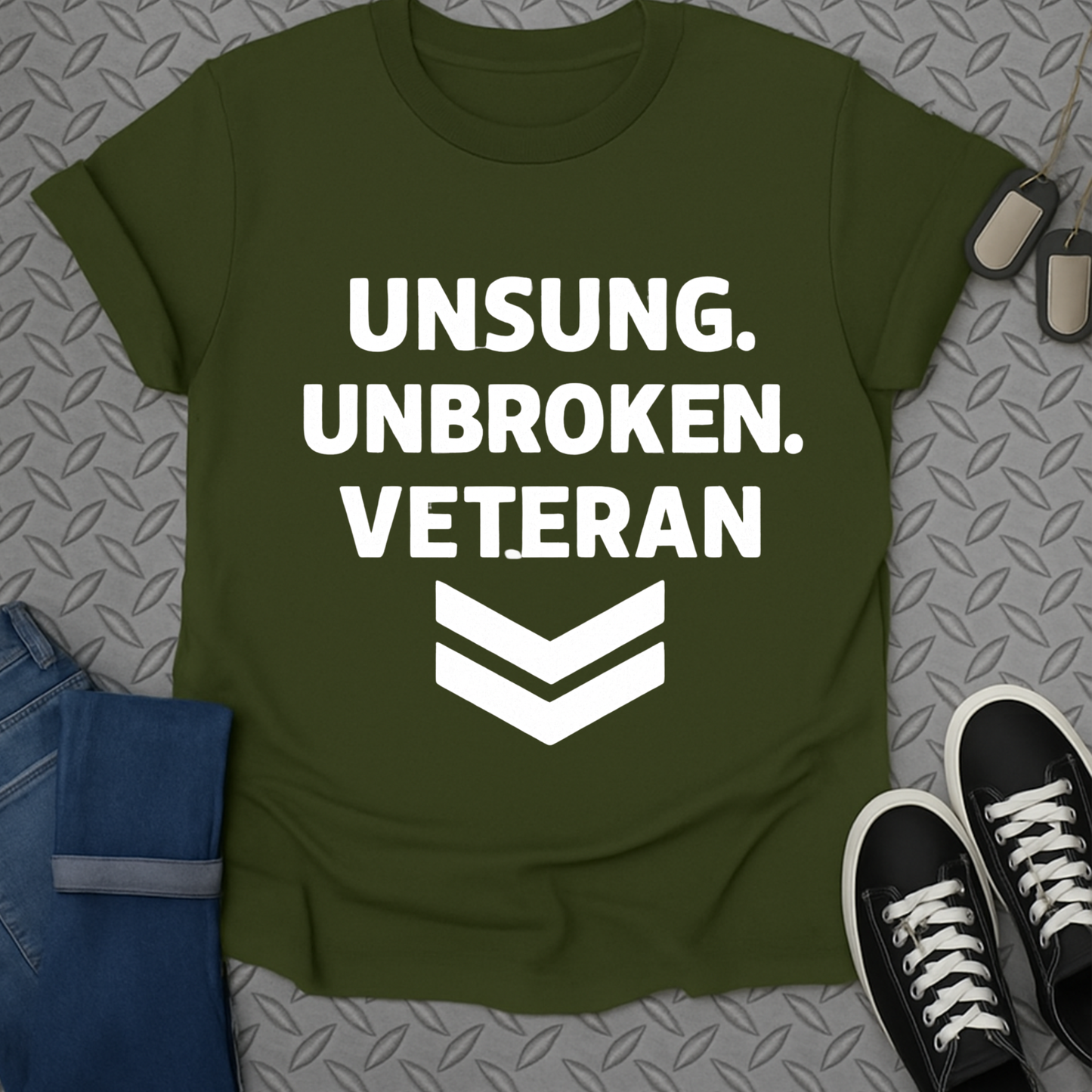 unsung unbroken veteran tshirt