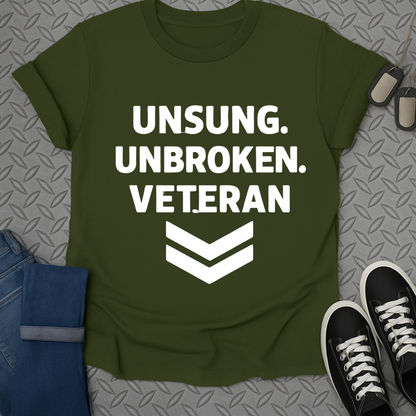 unsung unbroken veteran tshirt