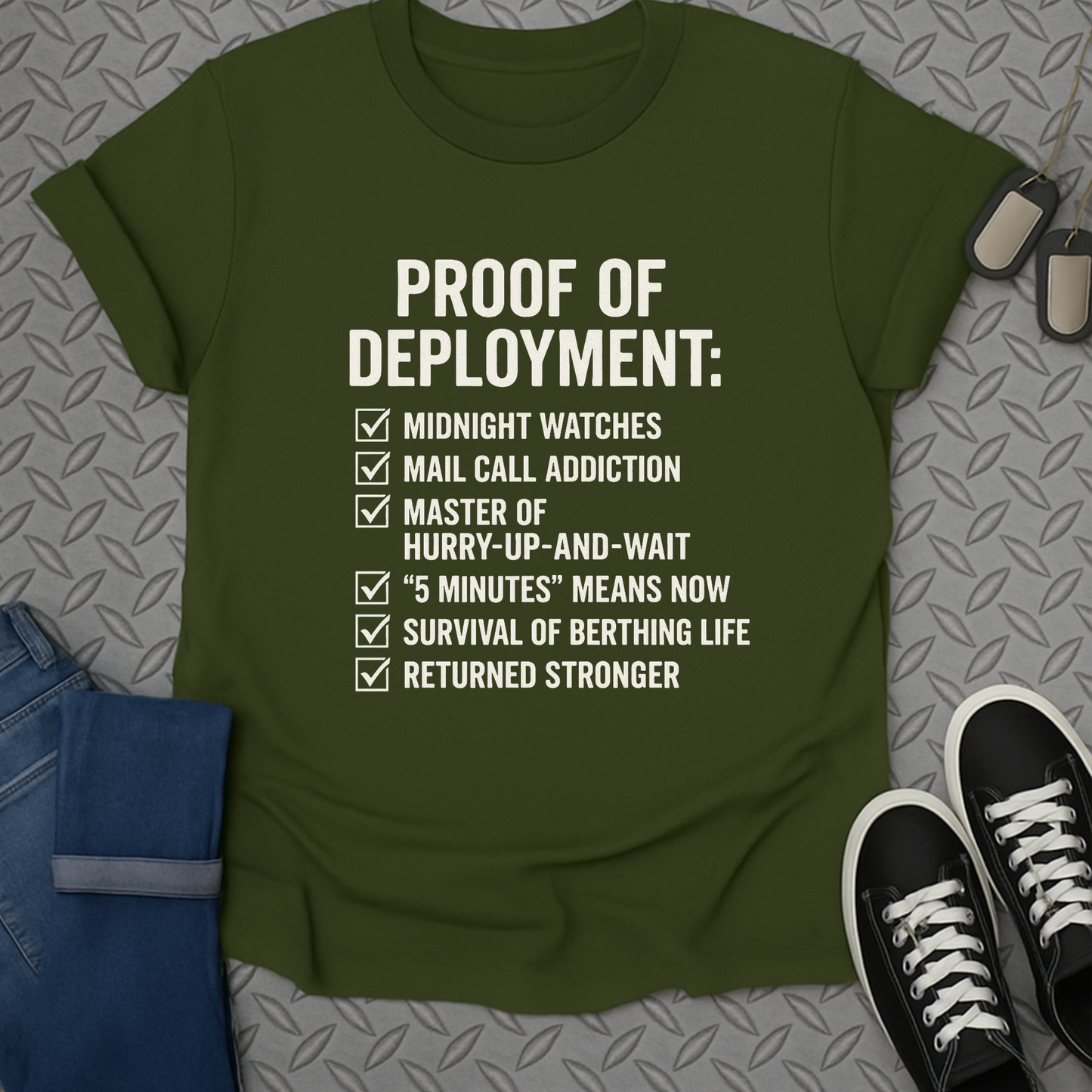 proof of deployment tshirt